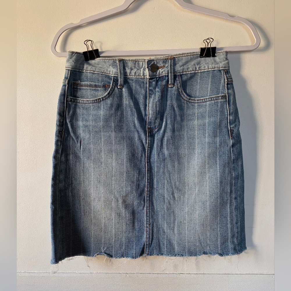 Sam Edelman 'The Jenny Skirt' Light Wash Denim Skirt